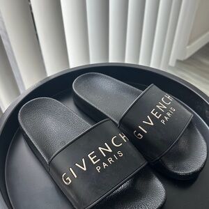 Givenchy Black Slide Sandals for women